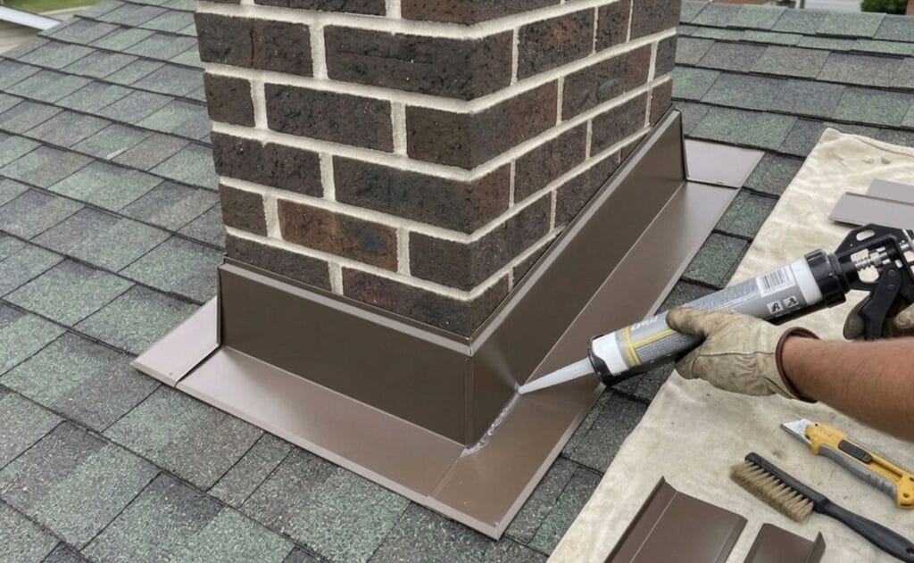 réparer les fuites de solin de toiture roof flashing leaks (6)